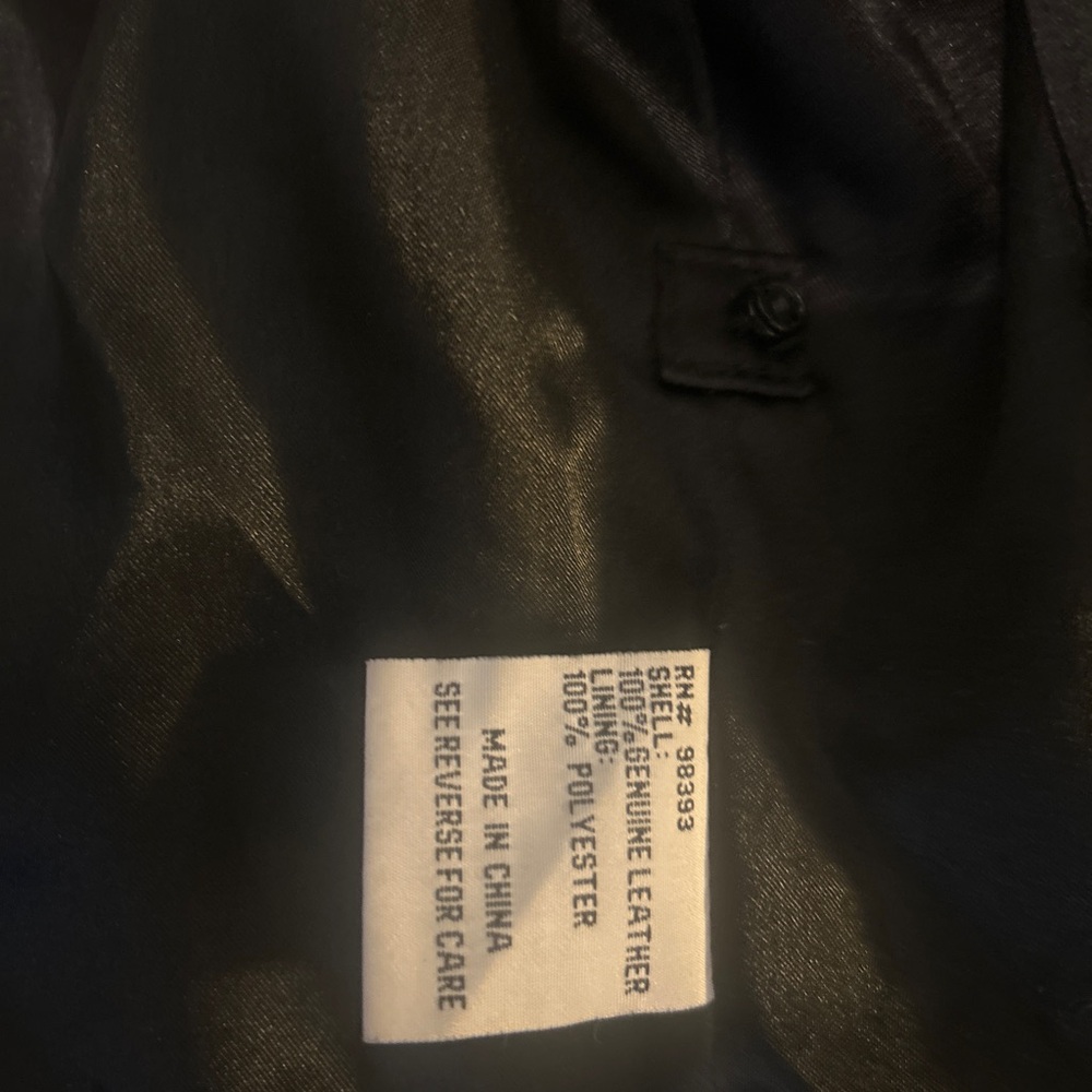 VTG Pamela McCoy Collections Black Leather Jacket Women’s Large Western Y2K Boho - Picture 10 of 16